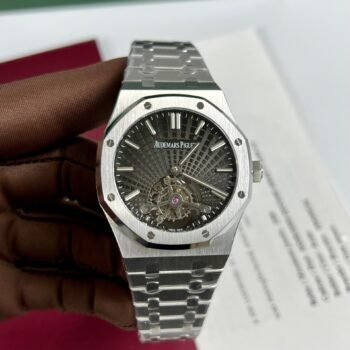 Réplica del reloj Audemars Piguet Royal Oak Tourbillon 26522TI, esfera gris, 41 mm