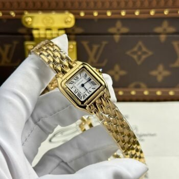 Réplica del reloj Cartier Panthere para mujer, esfera blanca, movimiento de cuarzo, BV Factory, 23 x 30 mm