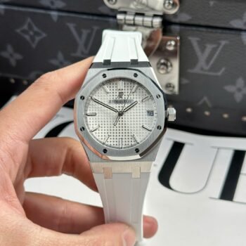 Audemars Piguet Royal Oak 15500 replica watch, white dial, APS Factory, 41 mm