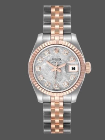 Rolex Datejust 179171 Women's Watch Replica Diamond Meteor Dial Fluted Bezel 26mm