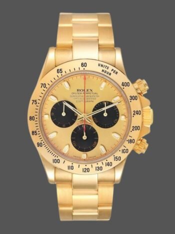 Rolex Daytona 116528 Men's Replica Watch Yellow Gold Champagne Dial 40mm