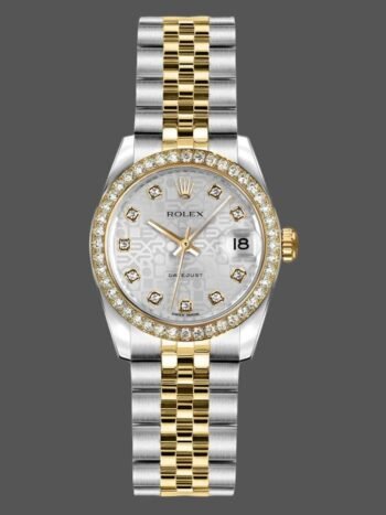 Replica Rolex Datejust 179383 Women's Watch, Jubilee Silver Dial, 26mm