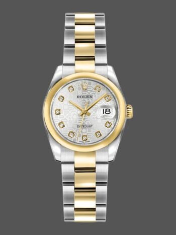 Replica Rolex Datejust 179163 Women's Watch, Jubilee Silver Dial, 26mm Vaulted Bezel