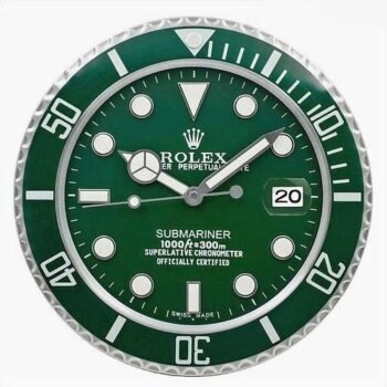 Rolex Submariner green wall clock