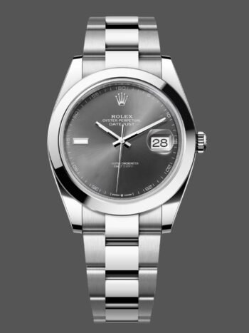 Rolex Datejust 41 Oyster stainless steel slate color watch M126300 0013 for men