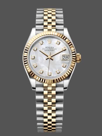 Rolex Datejust 31mm Stainless Steel and Yellow Gold 278273 0028 Mop Diamond Jubilee