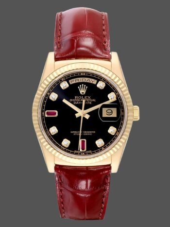 Rolex Day Date 118138 0020 Yellow gold Ruby Diamond 36 mm