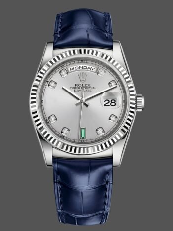 Rolex Day Date 36 White gold Diamonds Rhodium-plated dial 118139 0053