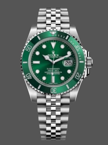 Rolex Submariner 116610LV Jubilee Pulsera 40 mm Esfera verde Reloj de buceo para hombre
