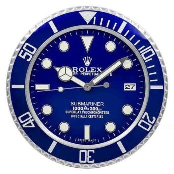 Rolex Submariner blue wall clock