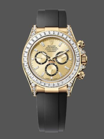 Clon Rolex Daytona 126538TBR Esfera dorada y correa Oysterflex