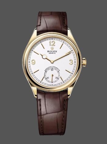 Réplica del reloj Rolex 1908 de oro amarillo 52508 0006 de 39 mm