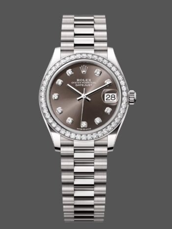 Rolex Datejust 31 gold white dark gray m278289rbr 0006 women's watch