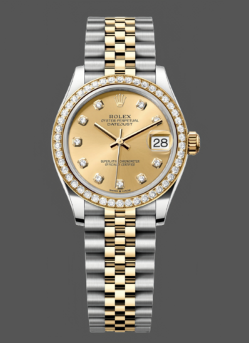 Rolex Datejust 31 mm Stainless steel and yellow gold 278383RBR 0026 Champagne Diamond Jubilee