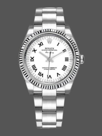 Replica Rolex Oyster Perpetual Air-King 114234, white dial, 34 mm, unisex