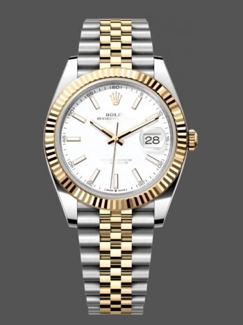 Rolex Datejust 126333 0016 Jubilee 41 mm with white indexes and two-tone steel