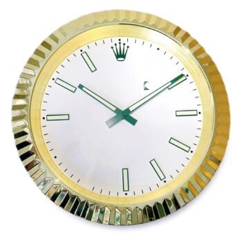 Rolex Presidential Gold Edition wall clock with luminous dial