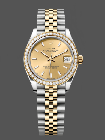 Rolex Datejust 31mm Stainless Steel and Yellow Gold 278383RBR 0014 Jubilee Champagne Index