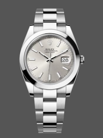 Rolex Datejust 41, silver dial, 126300 0003, silver men's watch