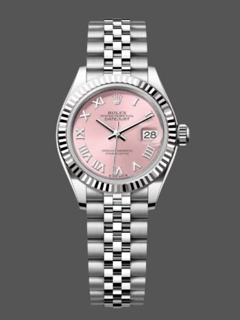 Rolex Datejust 279174 Women's Replica Watch, Stainless Steel, Pink Roman Dial, 28mm