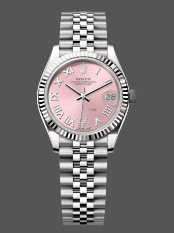Reloj Rolex Datejust 31 con esfera rosa y diamantes VI 278274 0024 para mujer